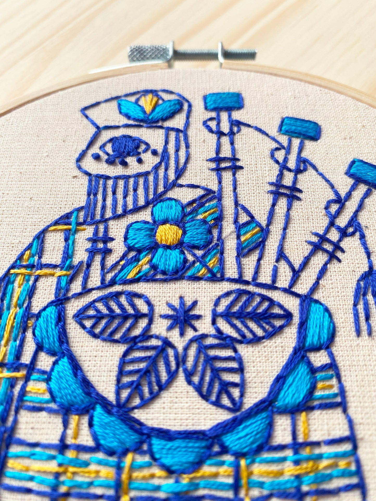 Bagpiper Complete Embroidery Kit