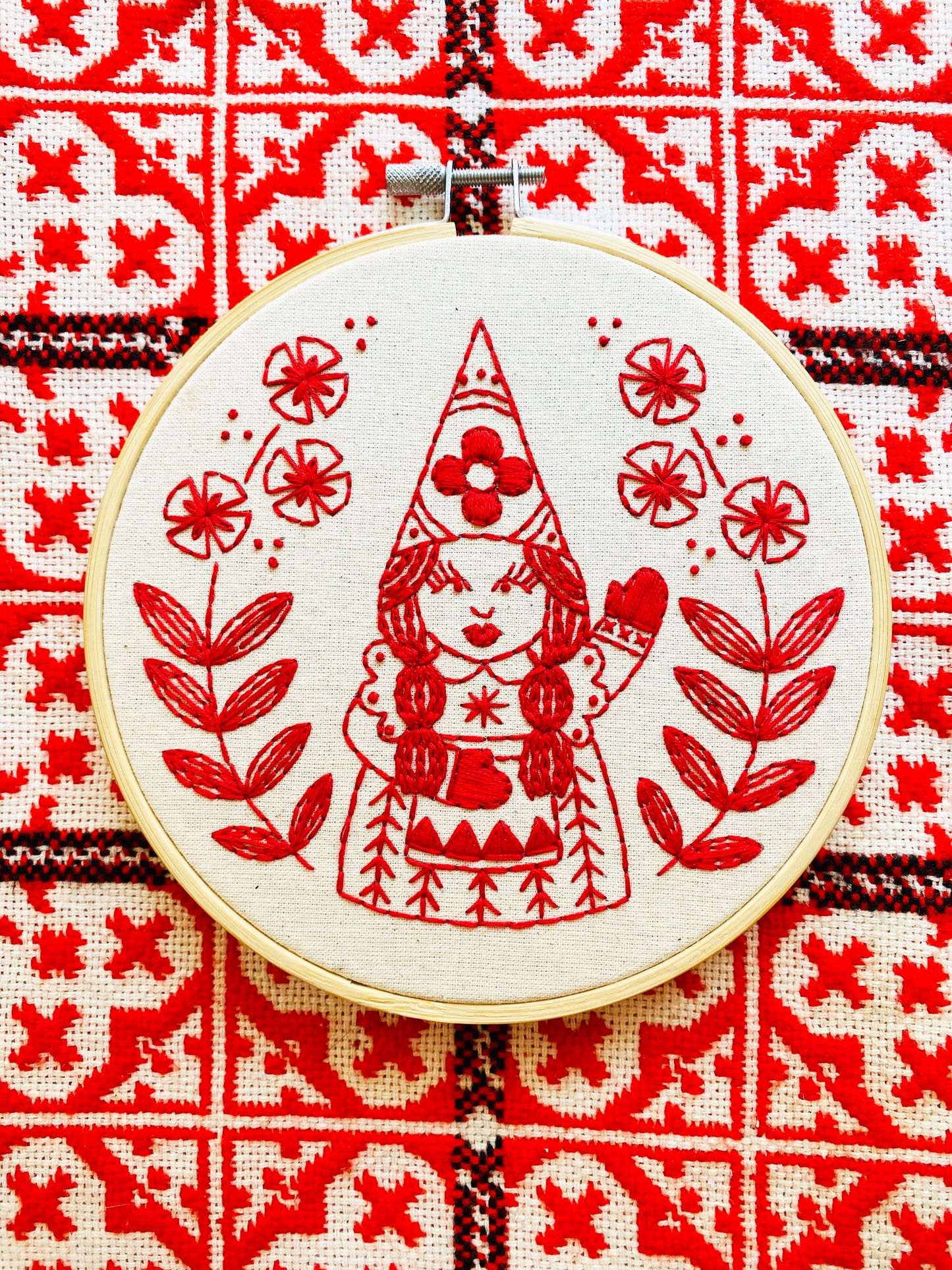 Nordic "Julia" Gnome Complete Embroidery Kit