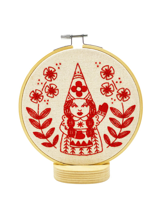 Nordic "Julia" Gnome Complete Embroidery Kit