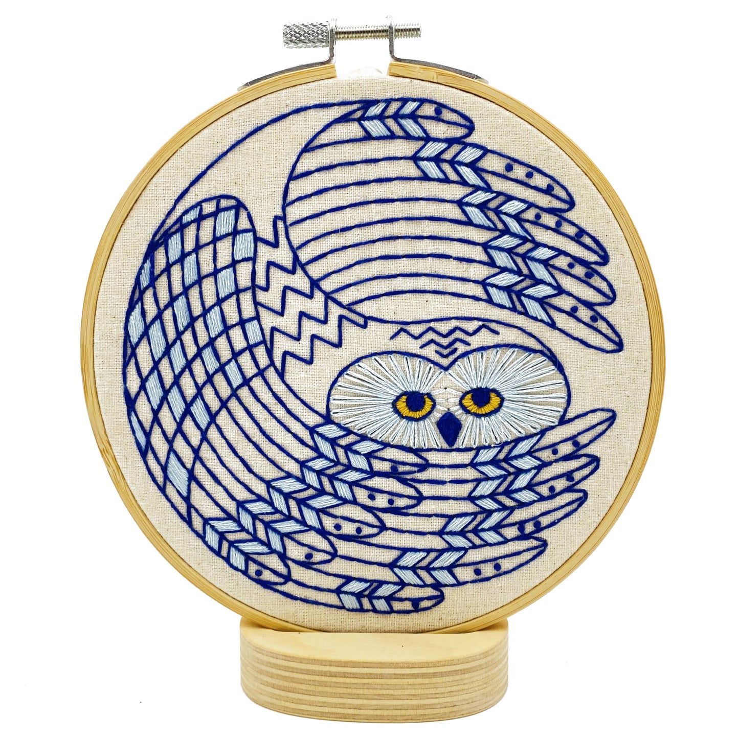Snowy Owl Complete Embroidery Kit