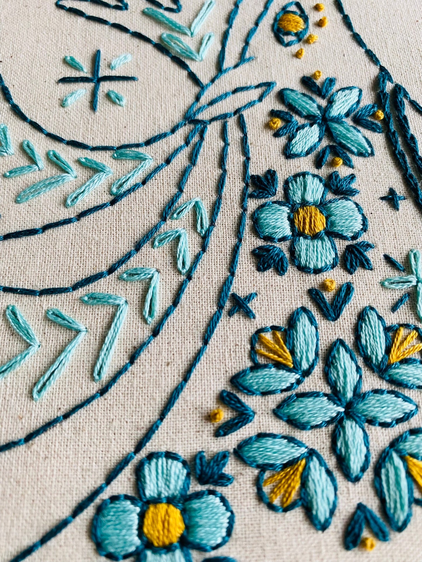 Folk Caribou Complete Embroidery Kit