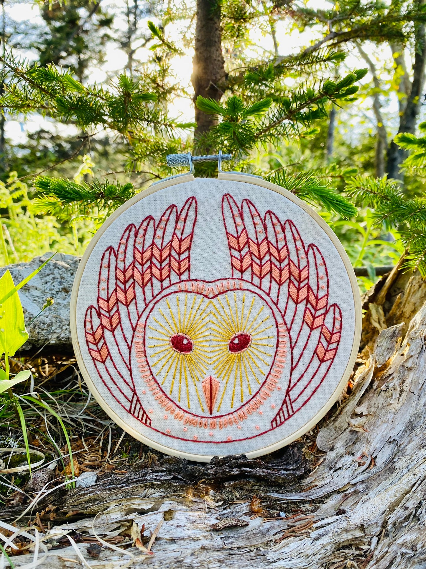 Barn Owl Complete Embroidery Kit
