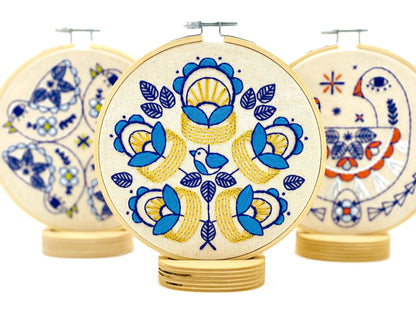 Golden Rings Complete Embroidery Kit