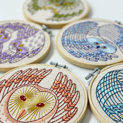 Barn Owl Complete Embroidery Kit