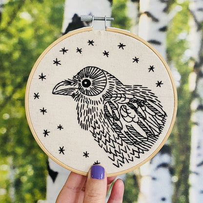 Raven - Nevermore Complete Embroidery Kit