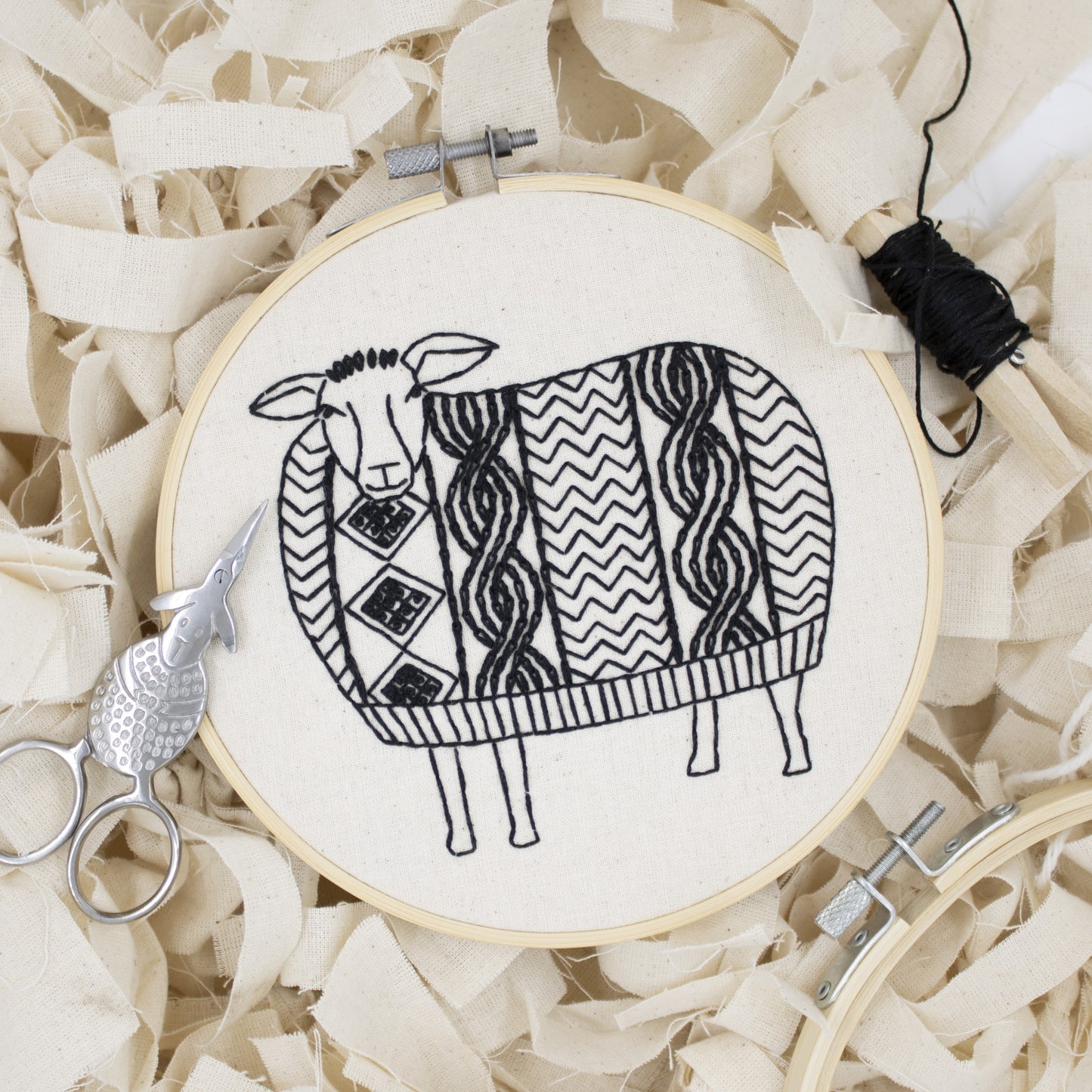 Sweater Weather Sheep Embroidery Kit