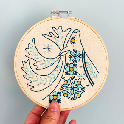 Folk Caribou Complete Embroidery Kit