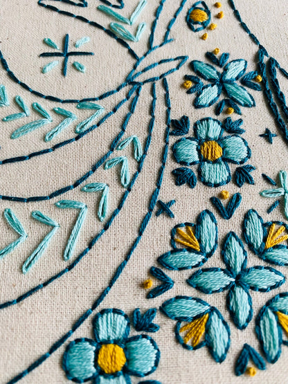 Folk Caribou Complete Embroidery Kit